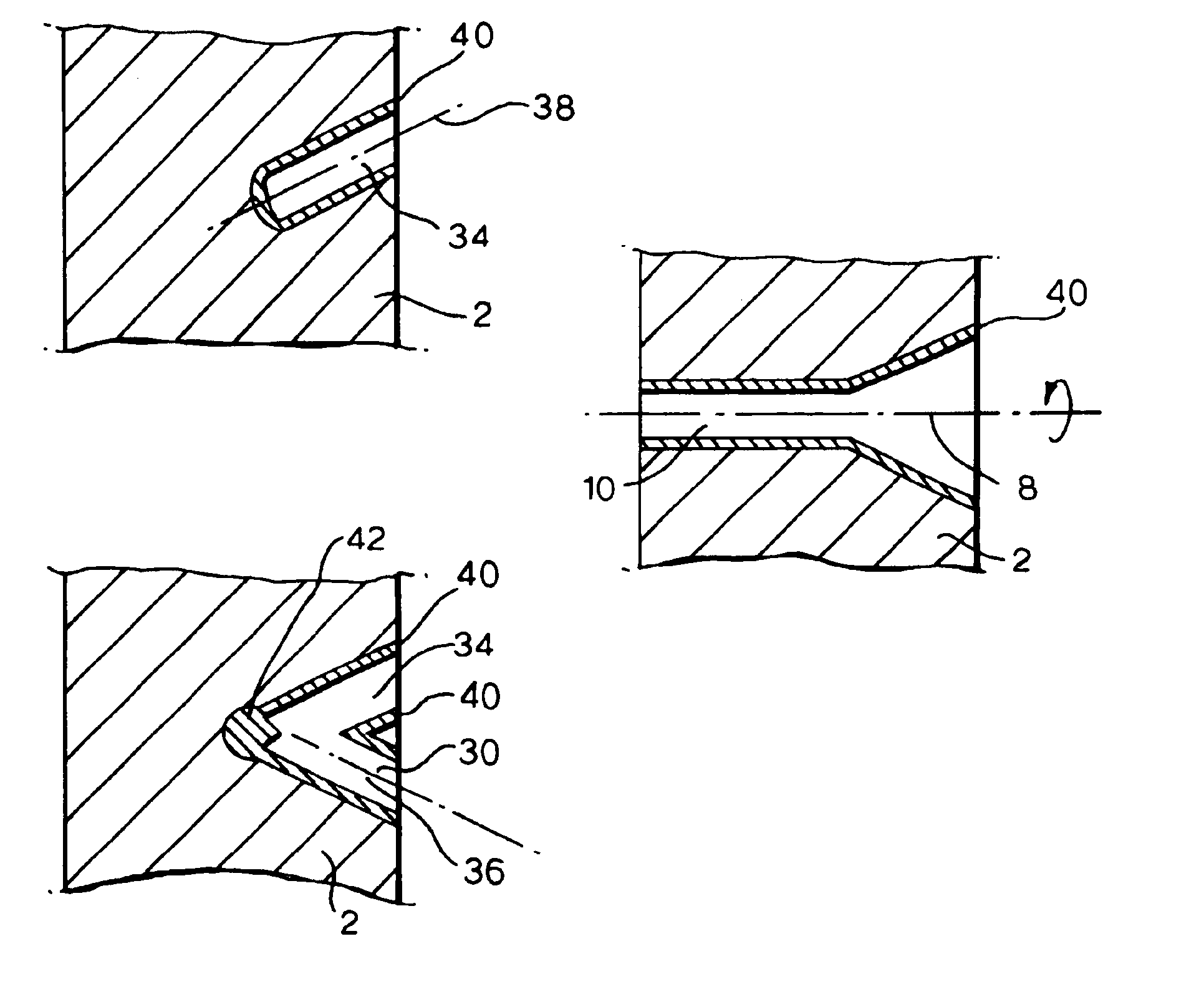 Method of forming a shaped hole