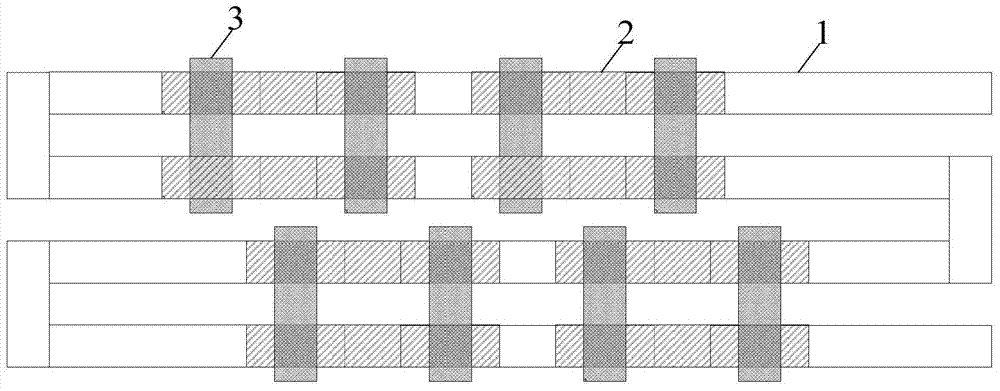 Method of making electrical test structure for detecting vias