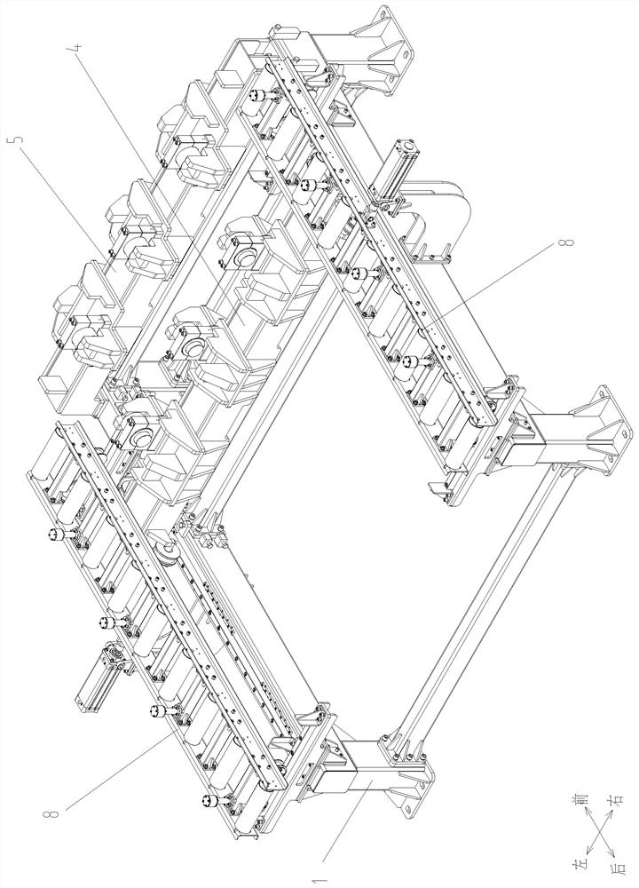 Civil air defense door frame hydraulic correcting device