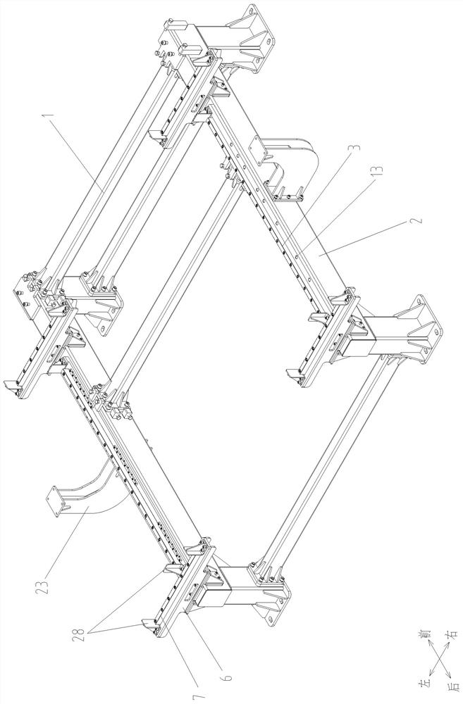 Civil air defense door frame hydraulic correcting device