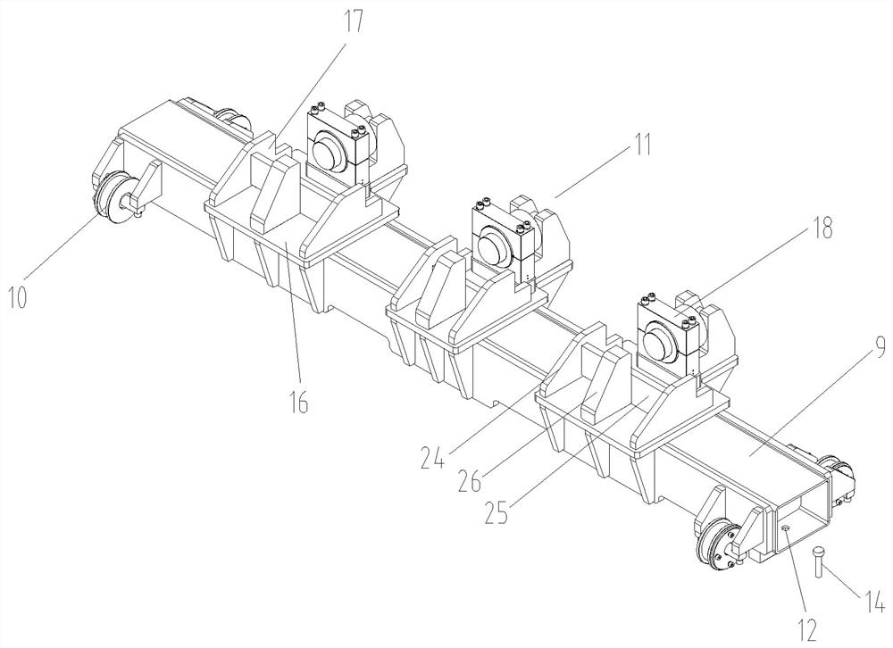 Civil air defense door frame hydraulic correcting device