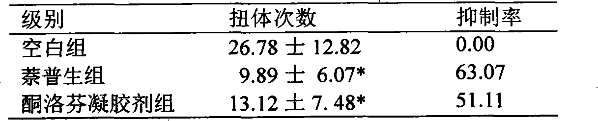 Ketoprofen gel and preparation method thereof