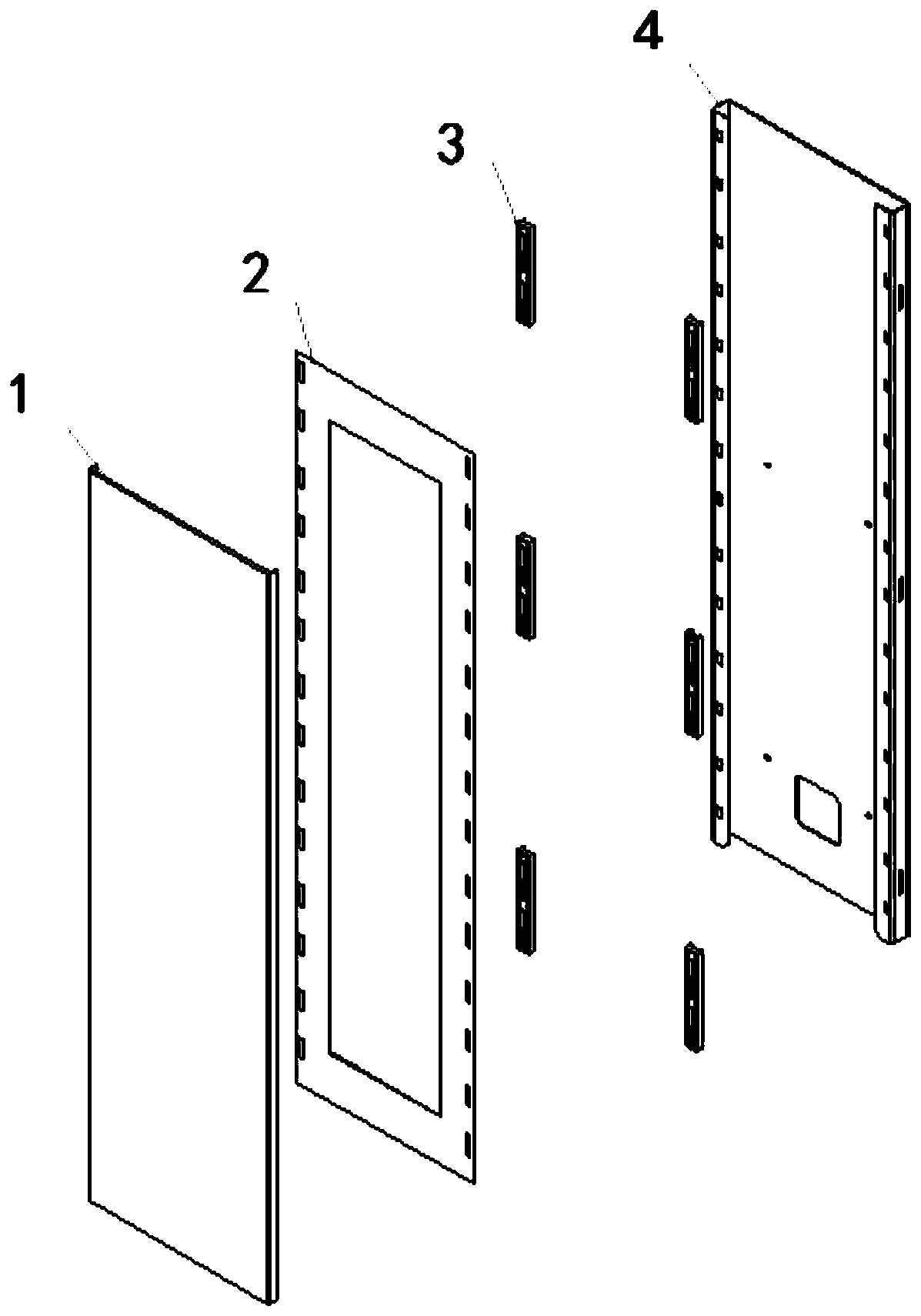 A hook type elevator panel