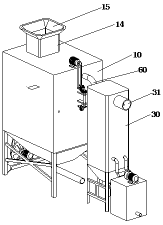 Sludge treatment device for chemical industry