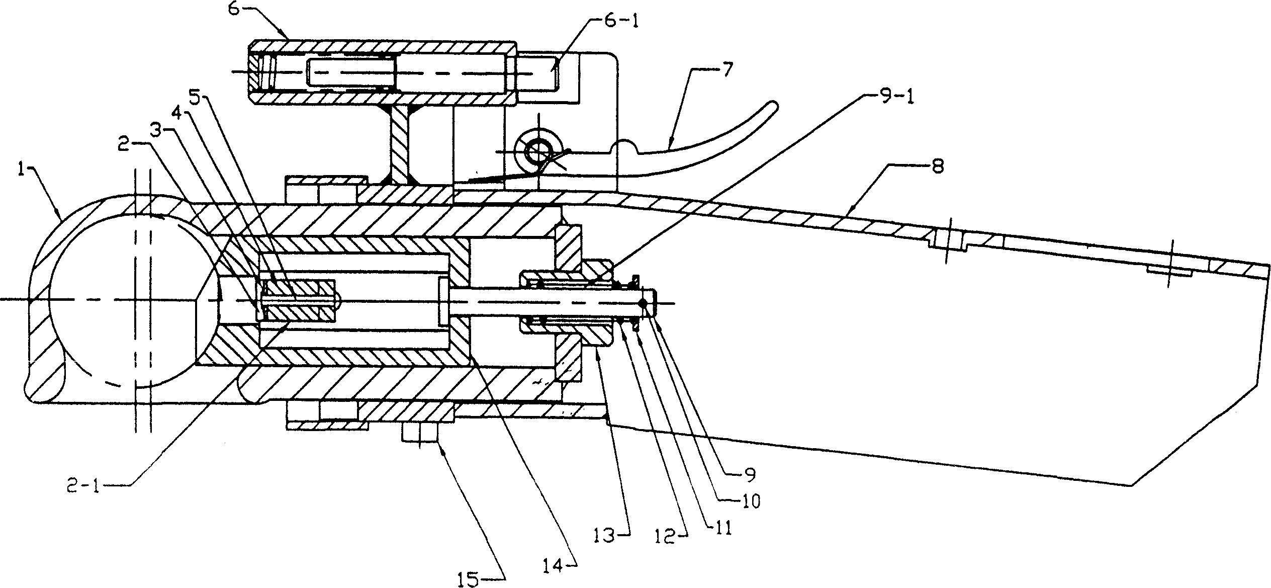Piston type automobile tractor and assembling method thereof