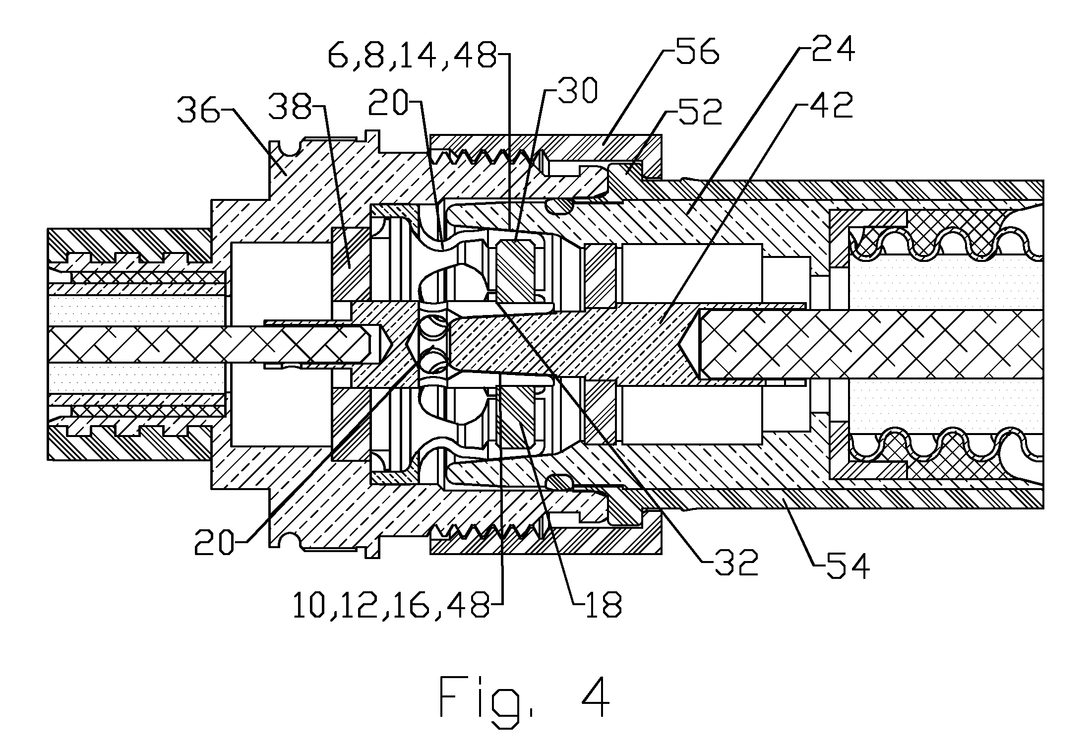 Resilient coaxial connector interface and method of manufacture