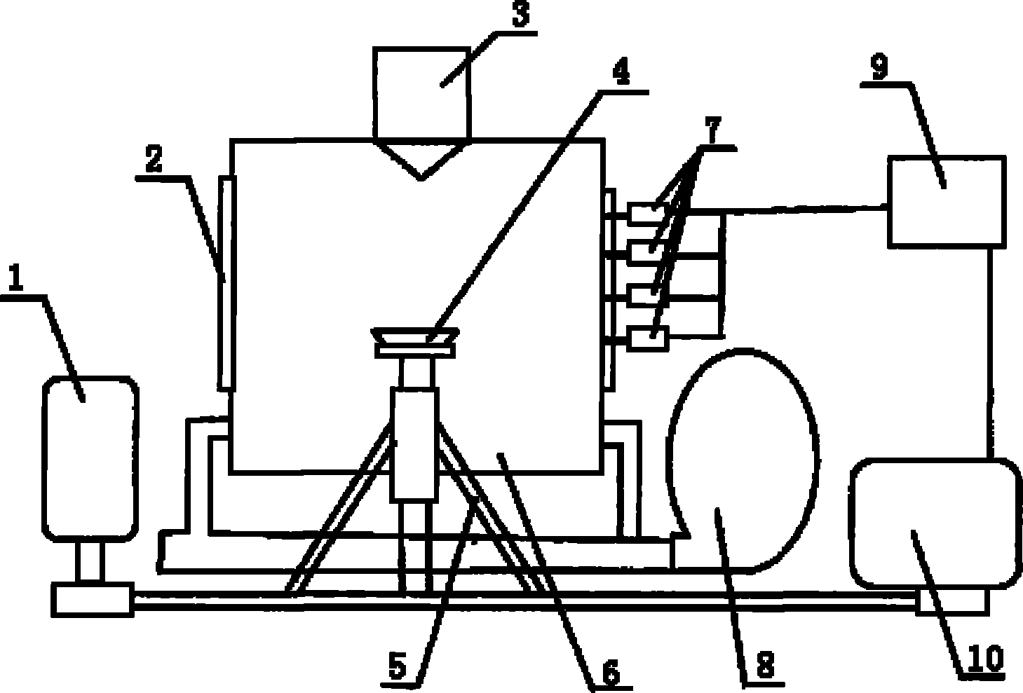 Method for controlling centrifugal granulation of molten blast furnace slag