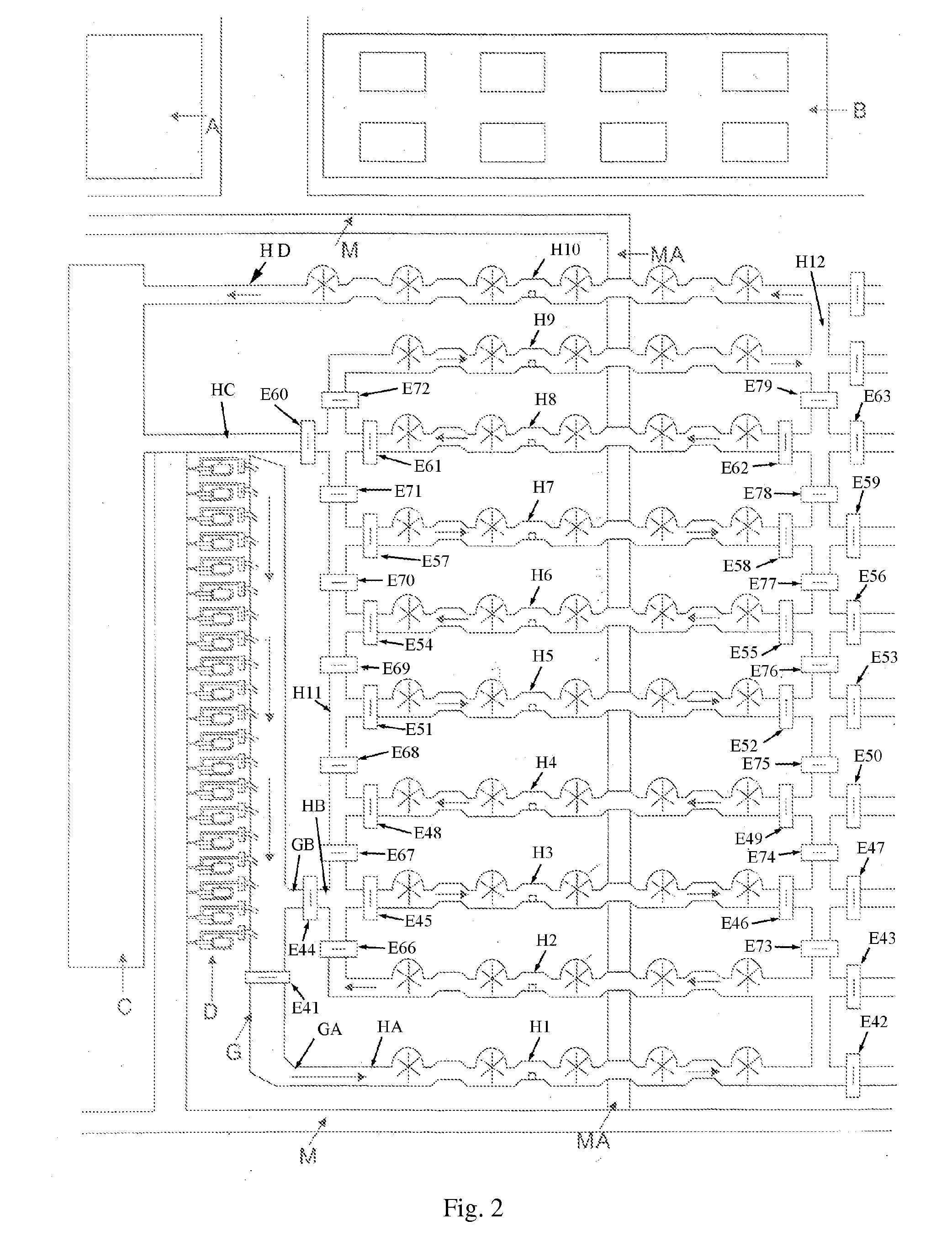 Expandable multi-set circulation hydroelectric power generation method and system