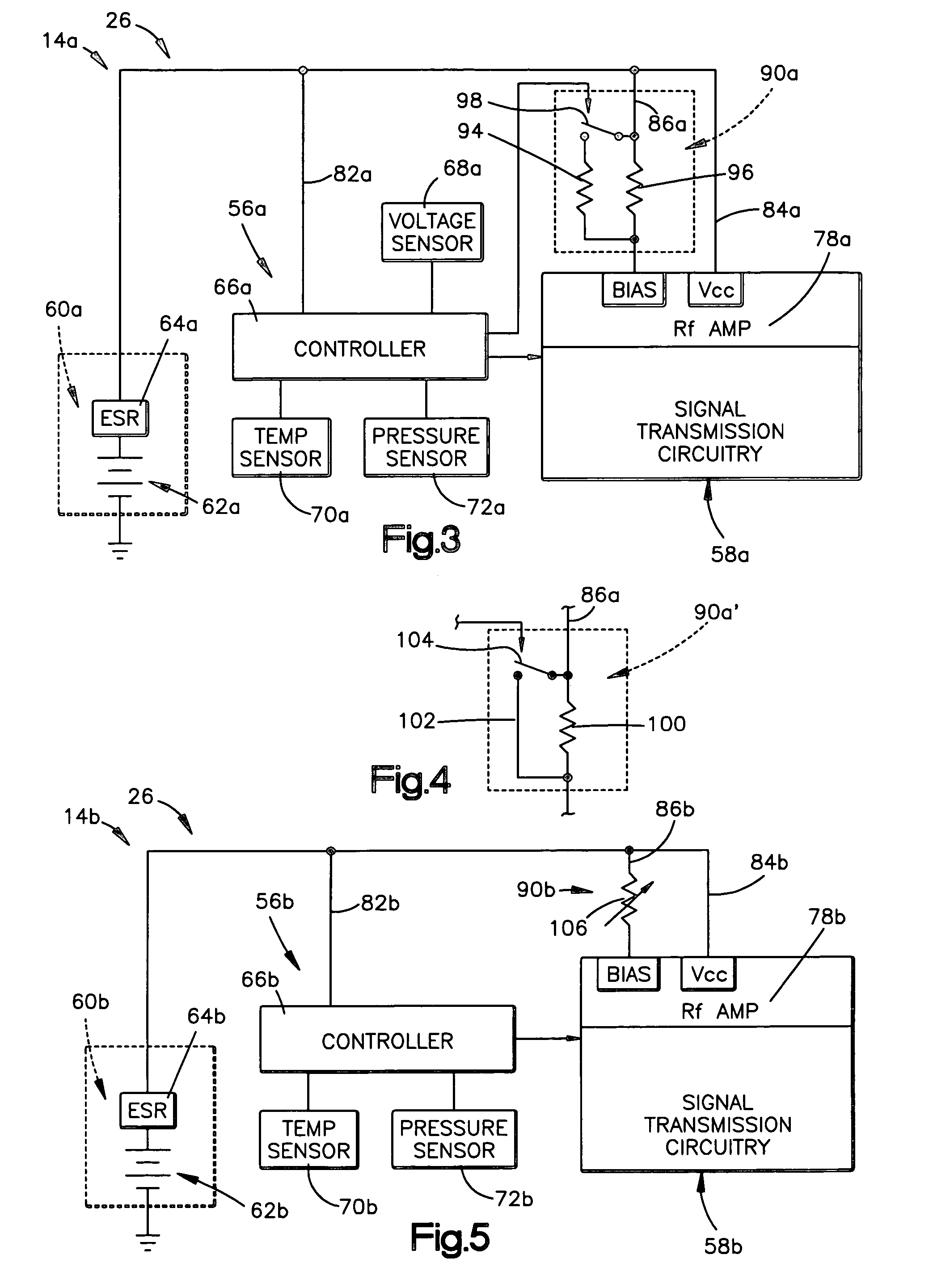 Circuit for controlling voltage in a tire-based unit of tire parameter sensing system and associated method