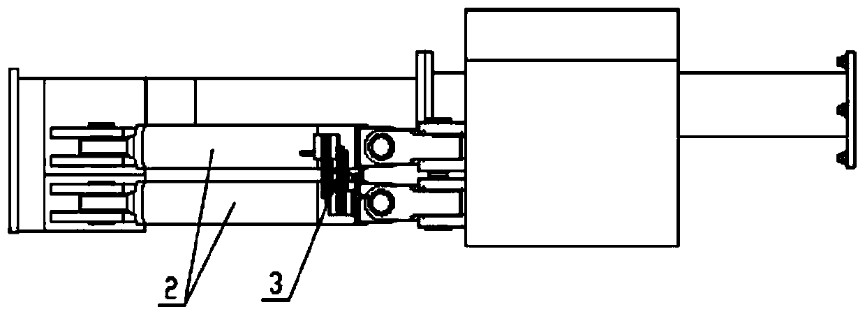 TBM pushing mechanism structure and device