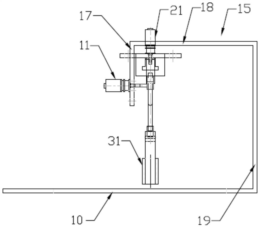 Auxiliary device for automatically cutting long round hole on site