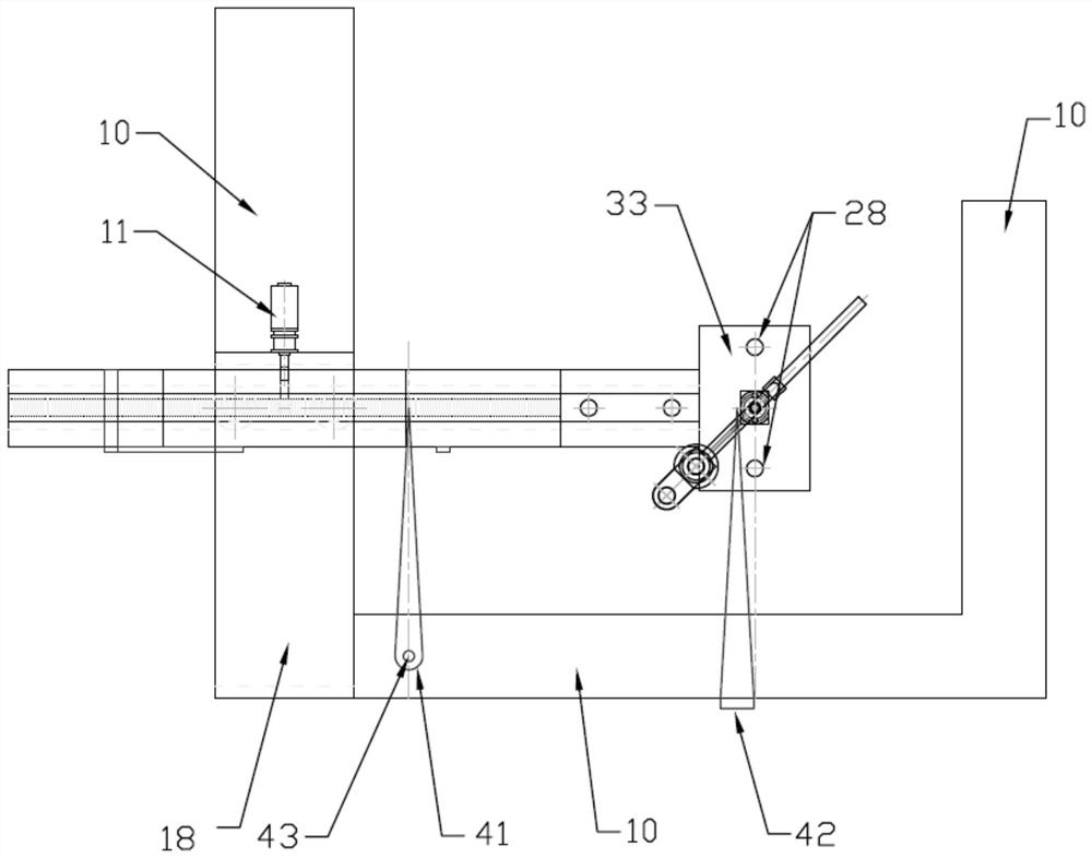 Auxiliary device for automatically cutting long round hole on site