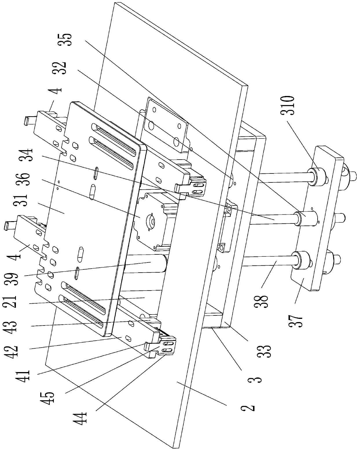 Blister tray separation device and separation method