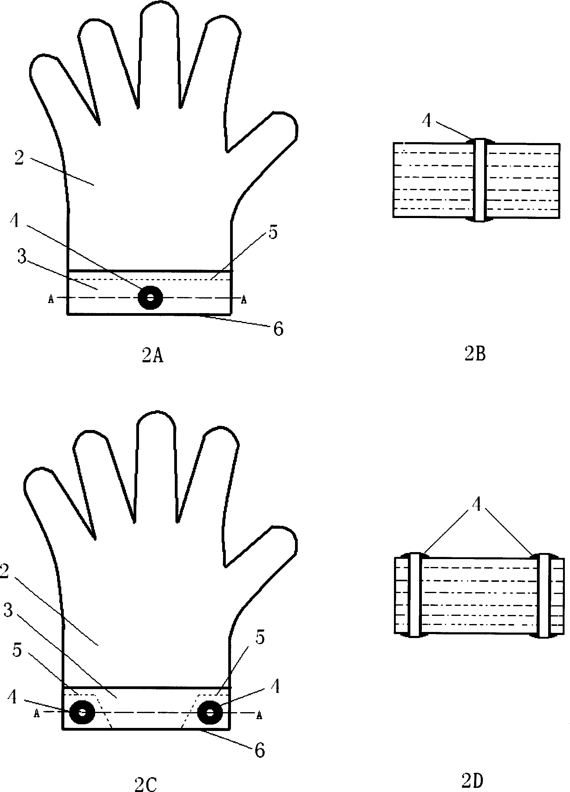 Package method of plastic film sanitary gloves