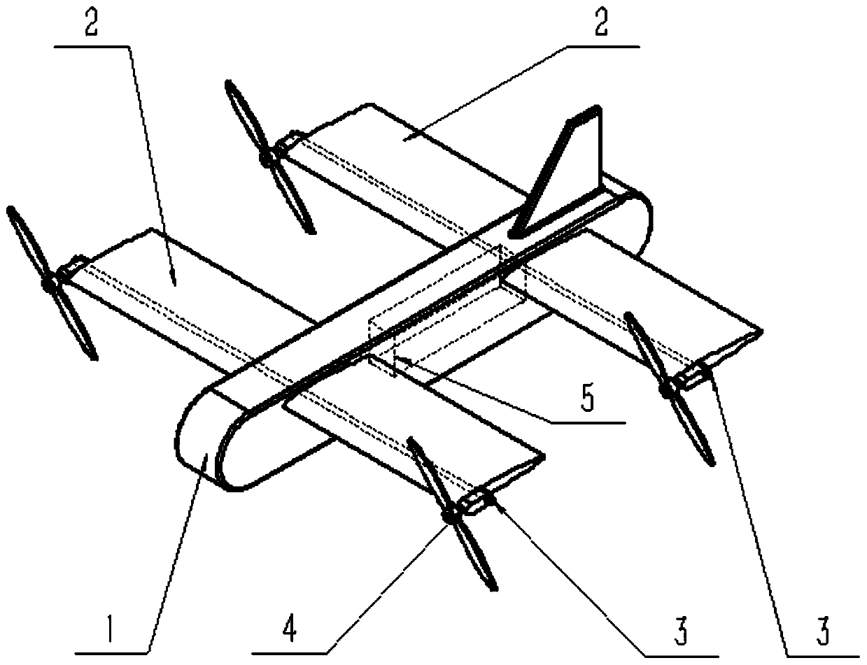Layout and control method of tilting rotor-wing vertical take-off and landing aircraft
