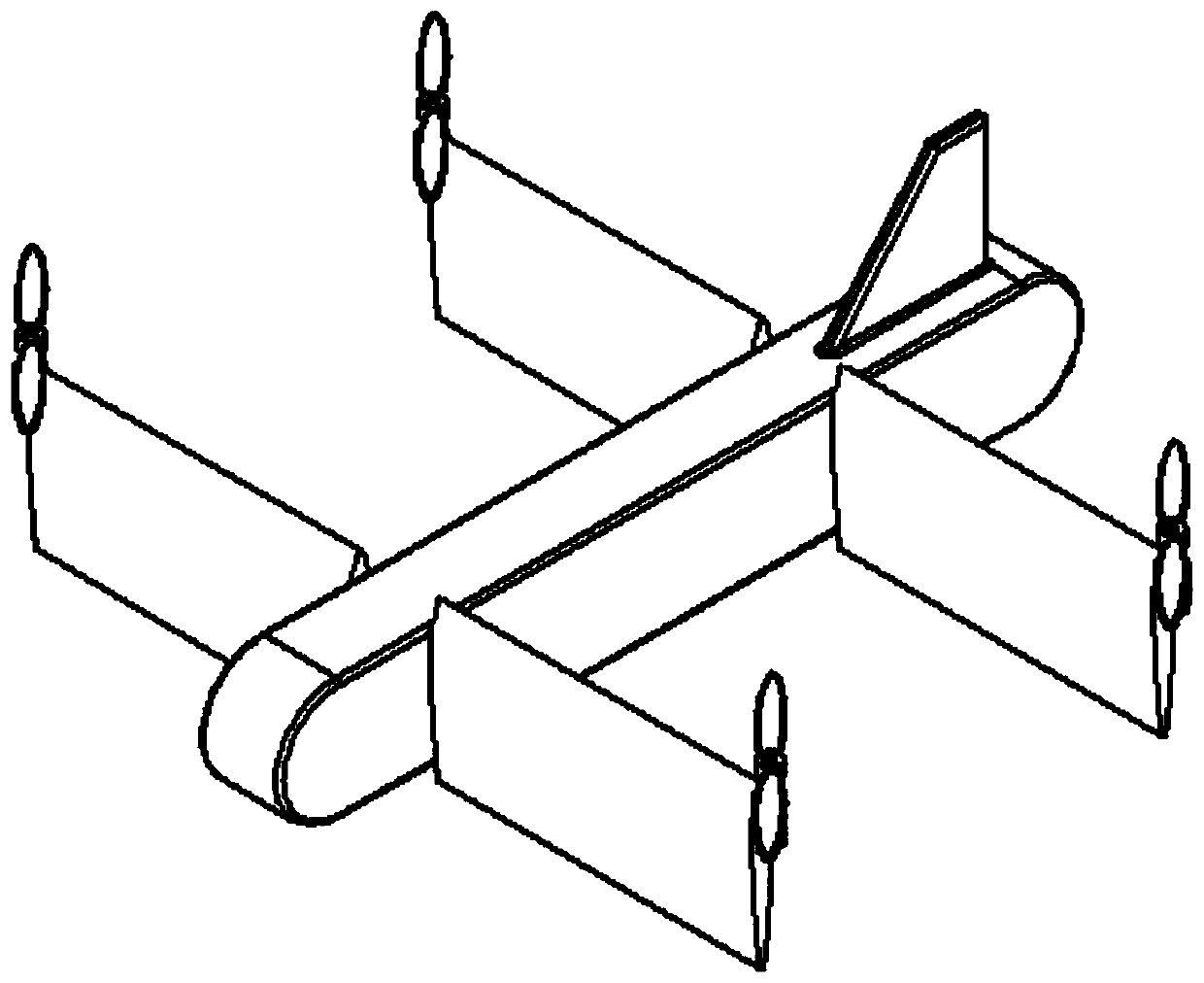 Layout and control method of tilting rotor-wing vertical take-off and landing aircraft