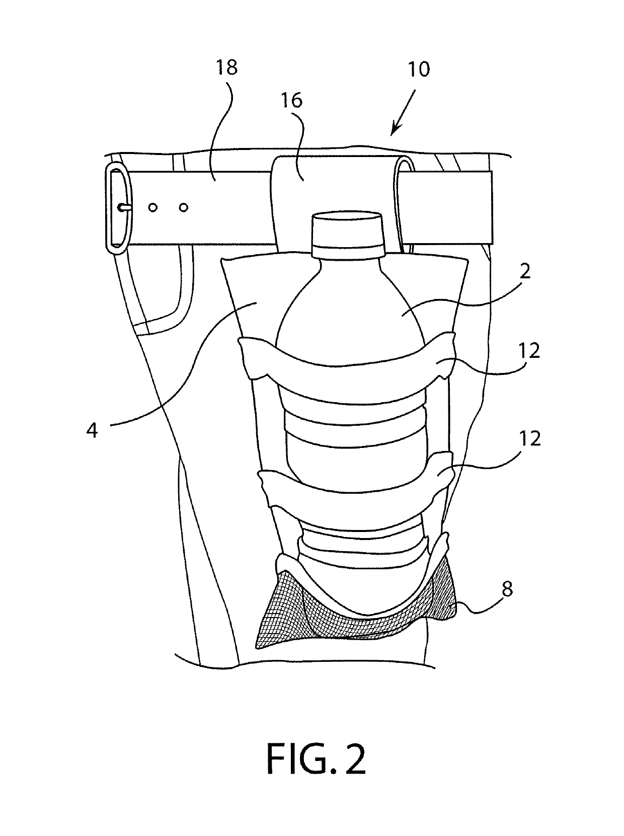 Sports water bottle holder