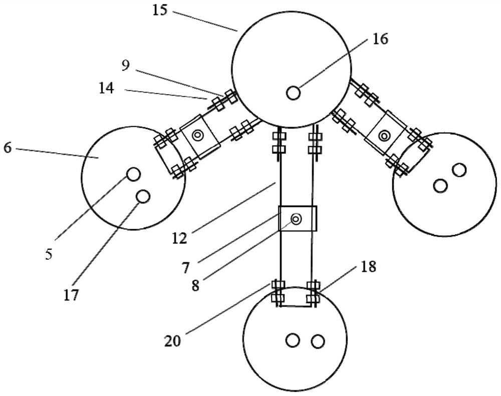 Deep sea combined cylinder foundation structure and construction method thereof