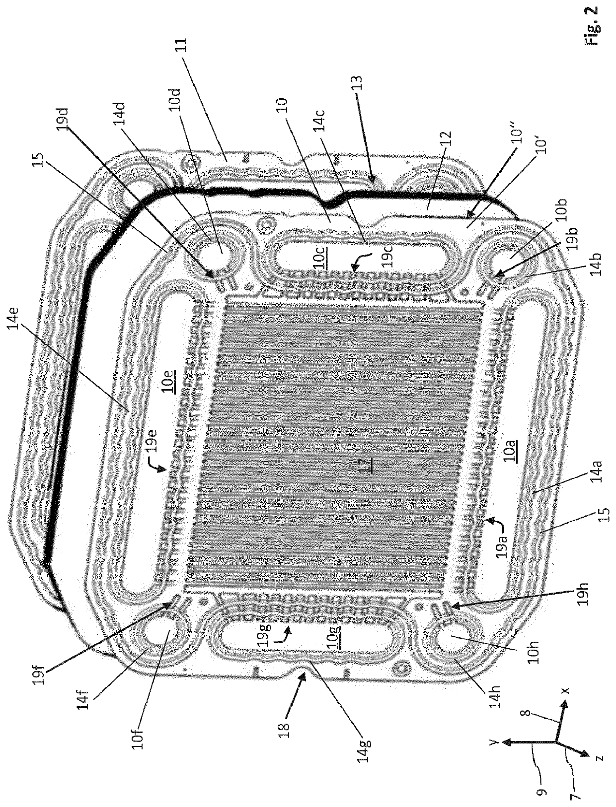 Separator plate for an electrochemical system