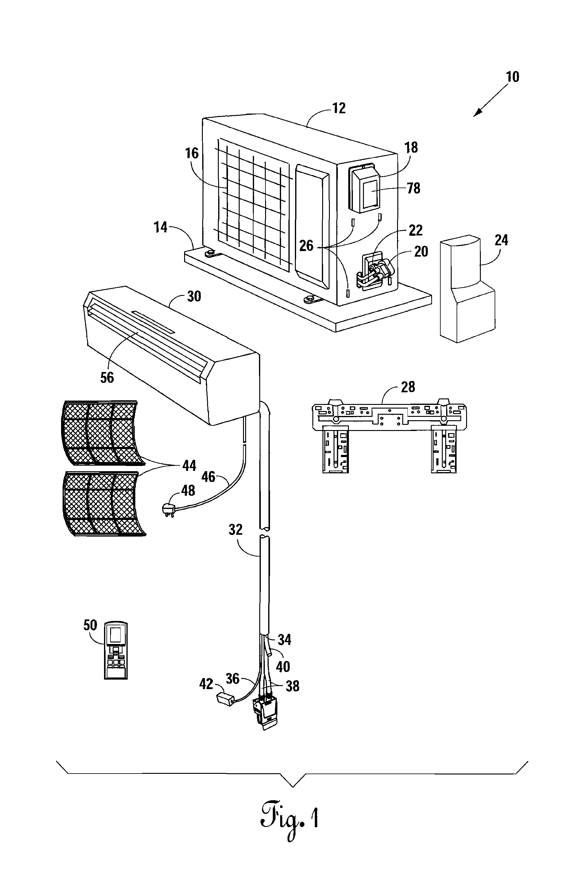 Apparatus and method for installation by unlicensed personnel of a pre-charged, ductless heating/cooling system