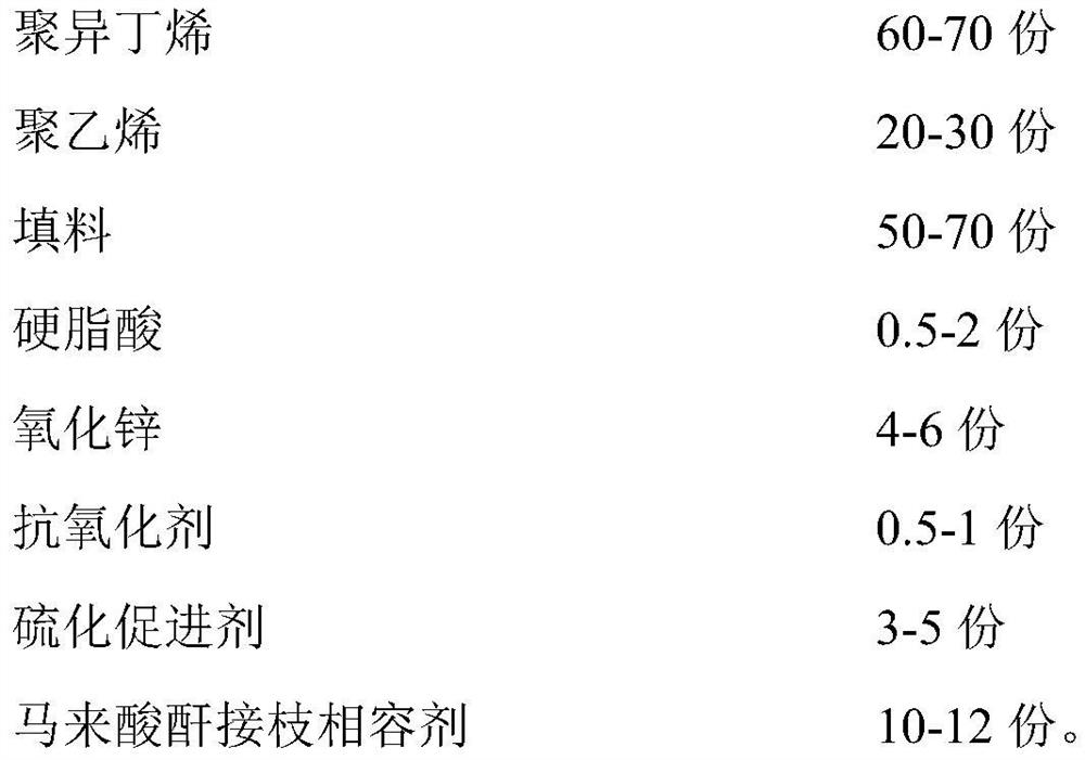 Insulating tape capable of self-melting with cross-linked polyethylene and its preparation process