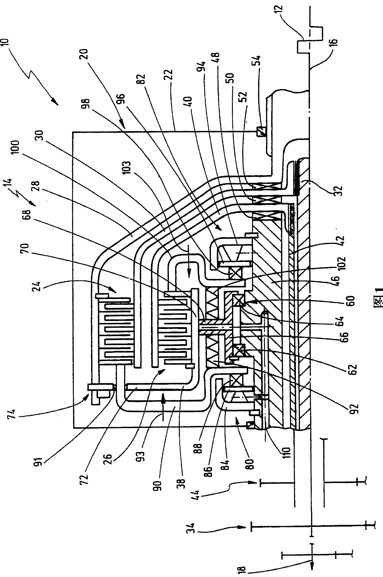Double-clutch device used for double-clutch transmission