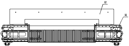 Multi-specification flexible compression device adapting to packaging machine on disposable product production line