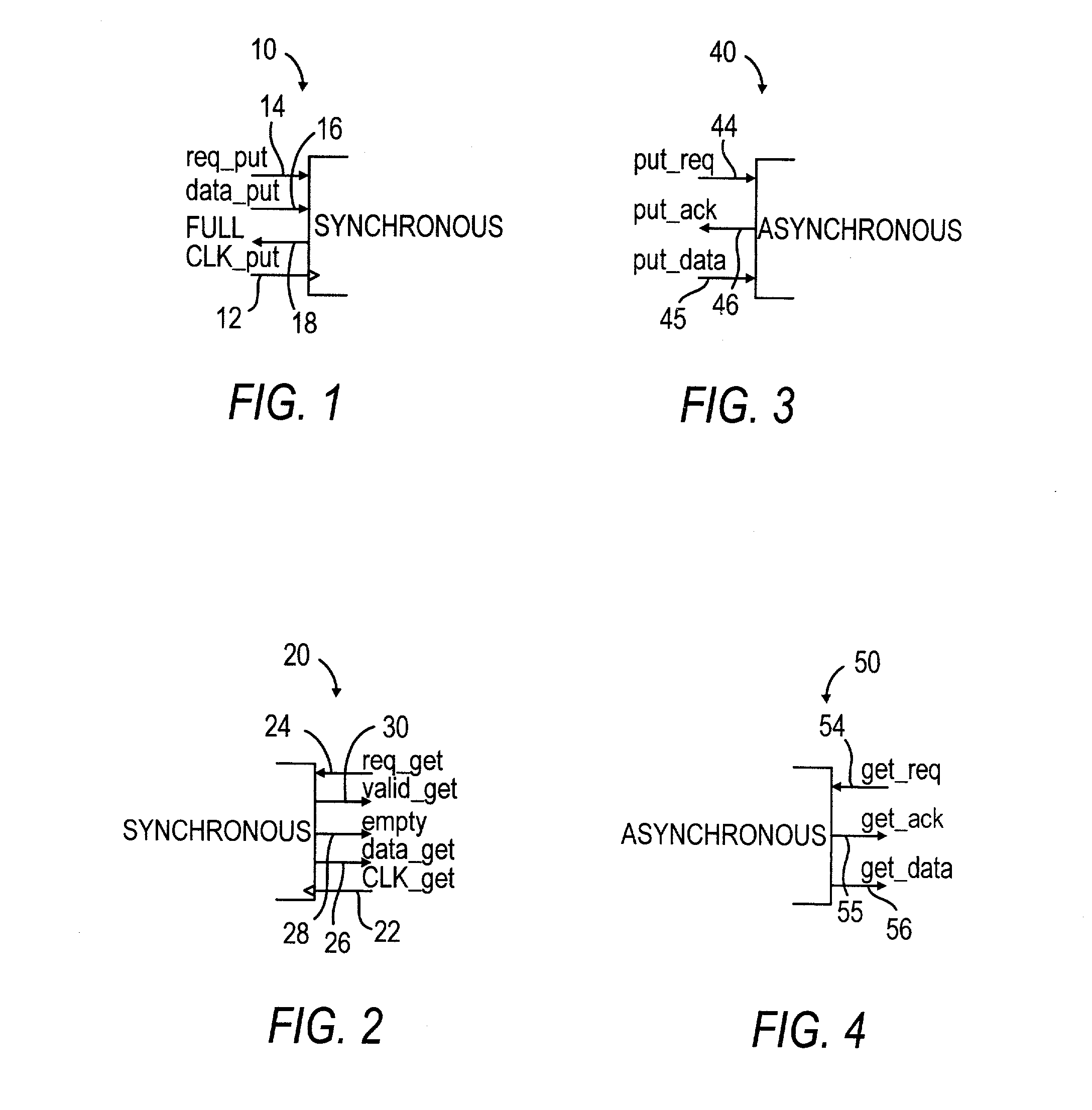 Low latency FIFO circuits for mixed asynchronous and synchronous systems