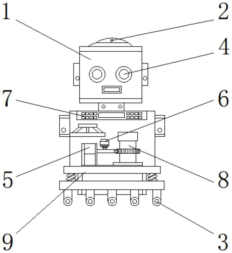 Restaurant visual settlement robot convenient for code scanning