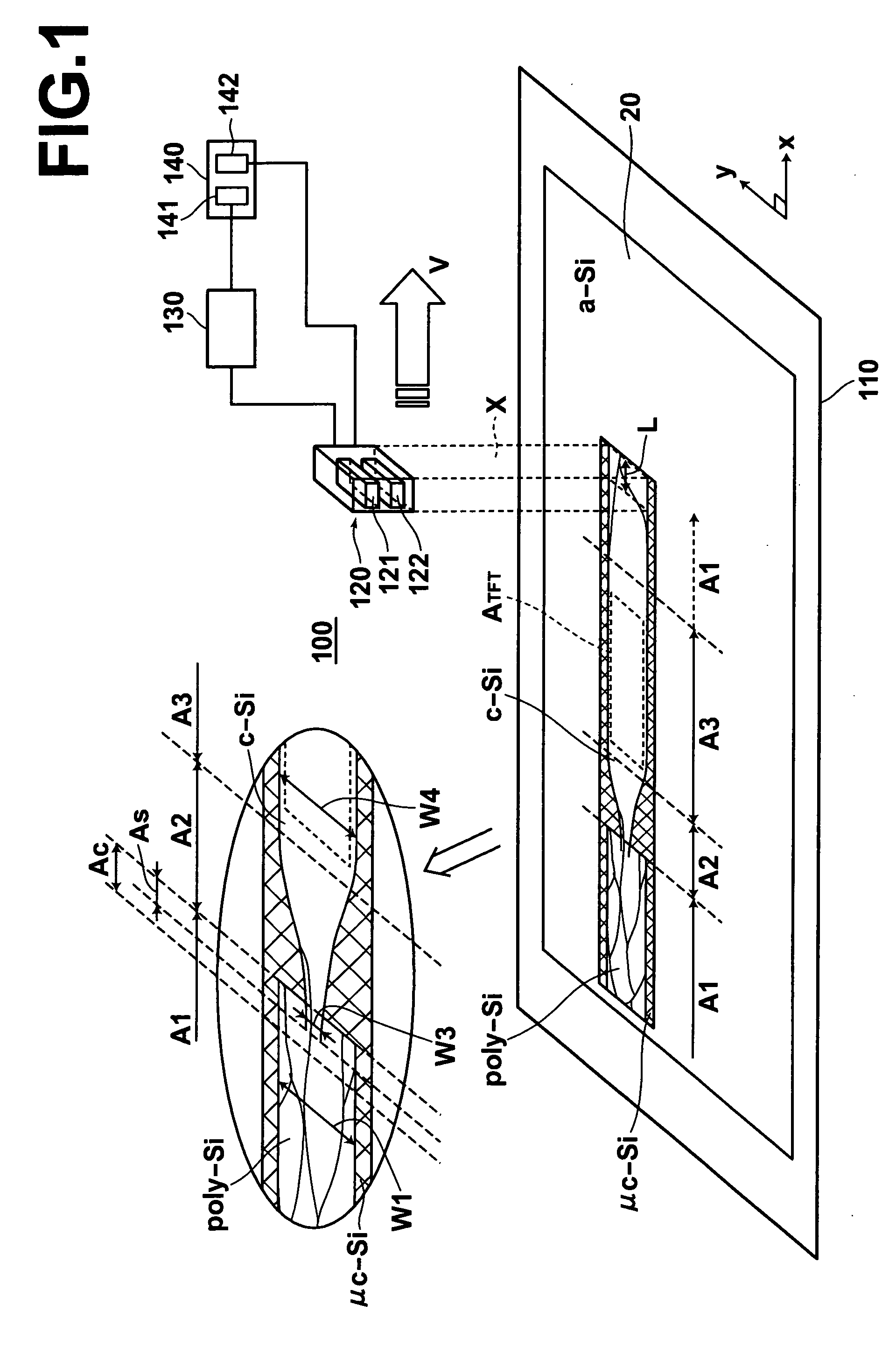 Process and system for laser annealing and laser-annealed semiconductor film