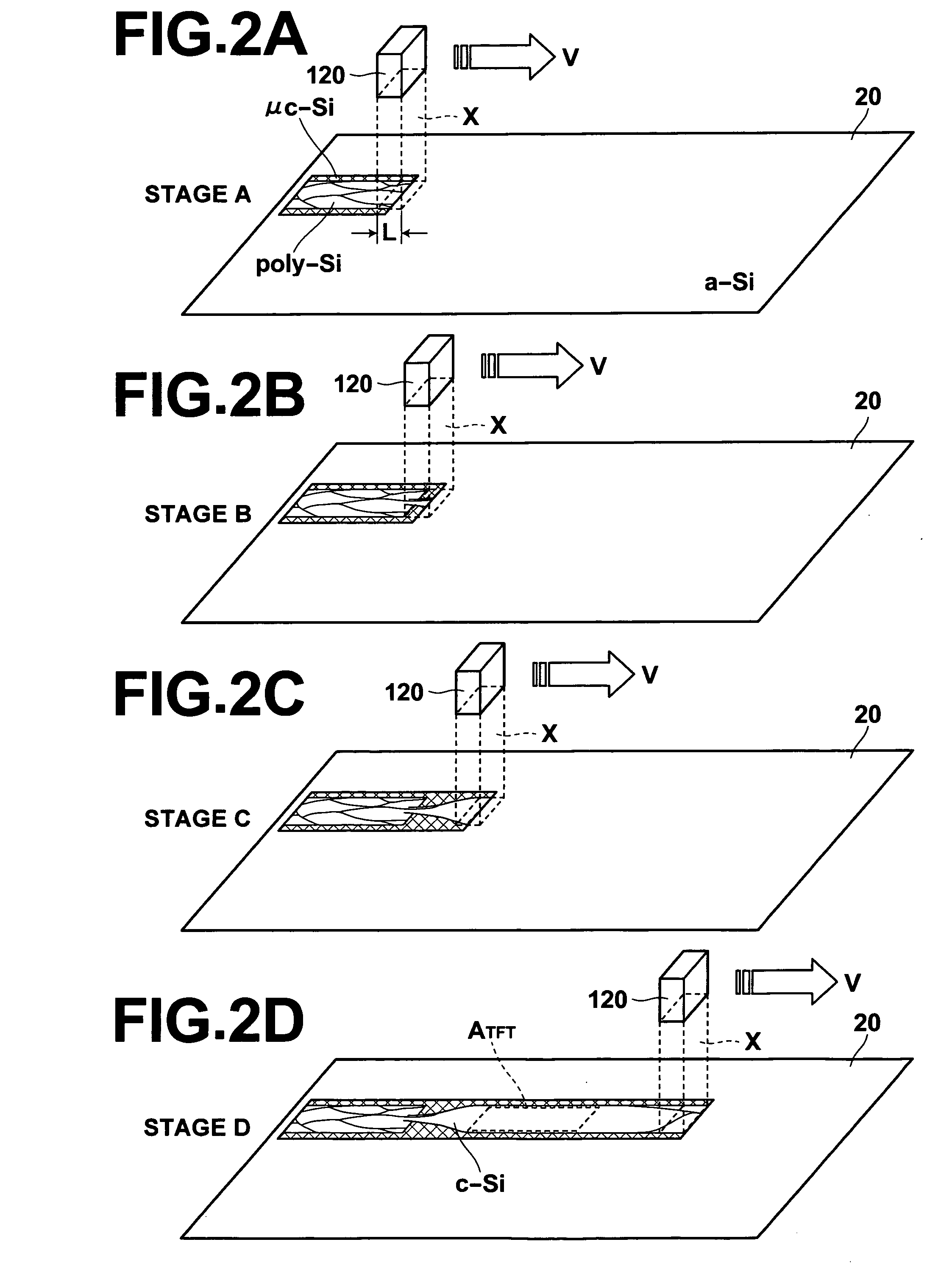 Process and system for laser annealing and laser-annealed semiconductor film