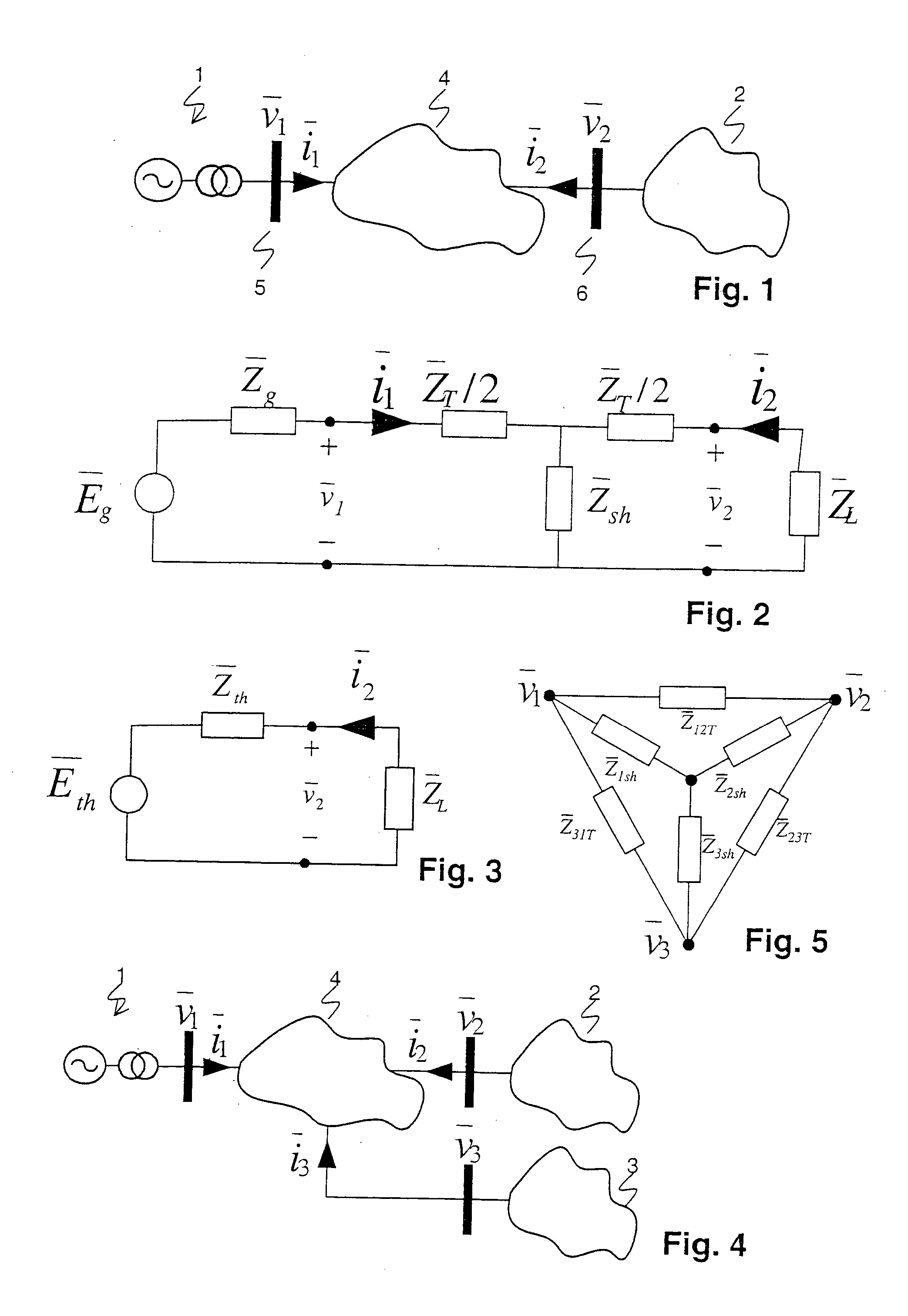 Determining parameters of an equivalent circuit representing a transmission section of an electrical network