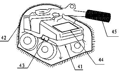 Brand-new electric field fire expelling and extinguishing device