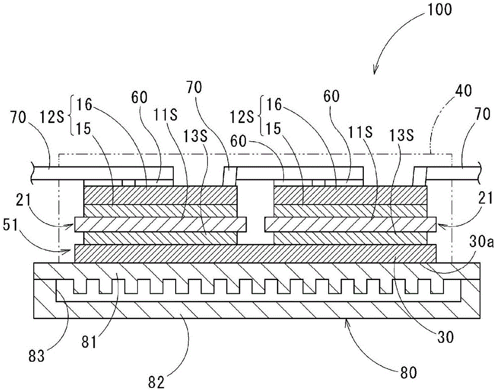 Substrate unit for power modules, and power module