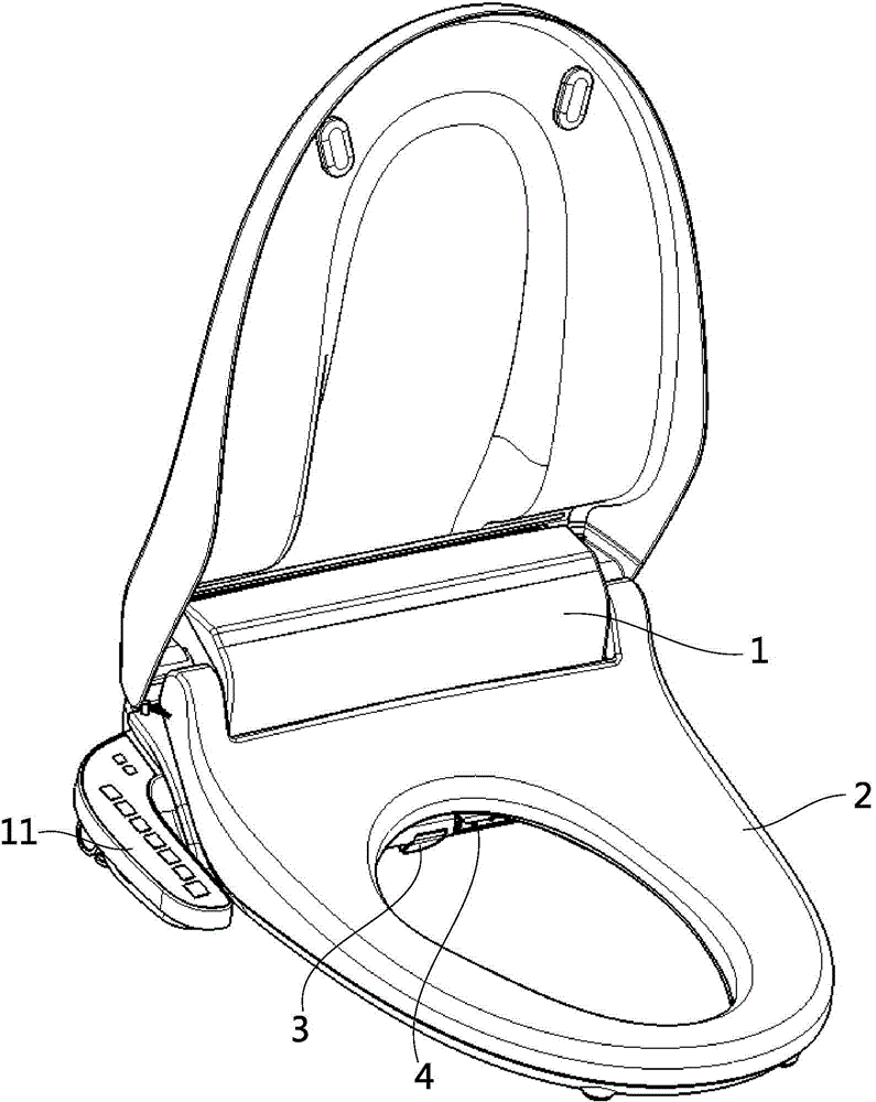 Toilet device provided with drying mechanism