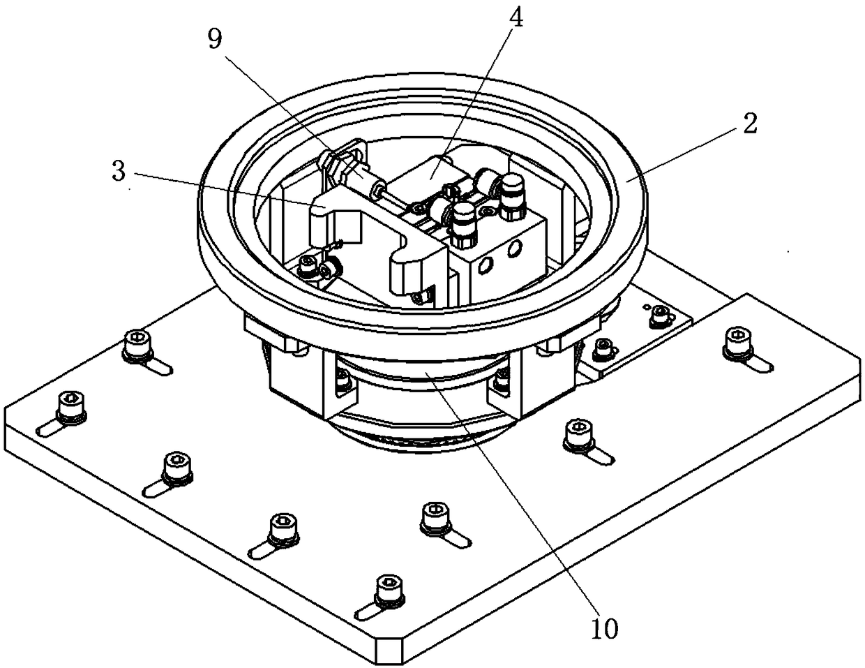 Automatic orientation control system used for notched workpieces