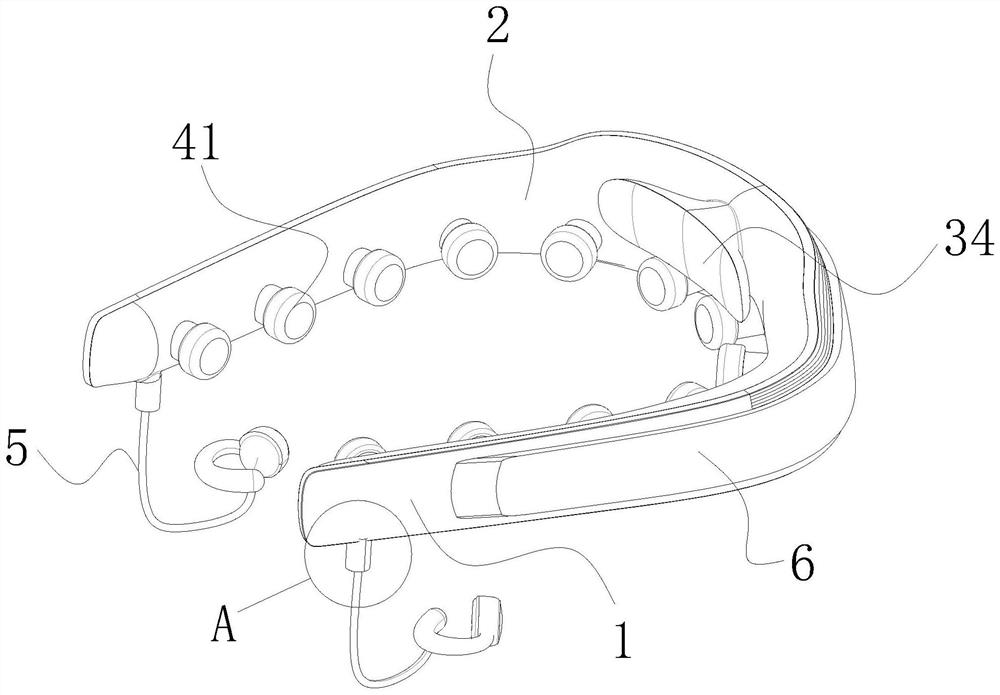 Head-mounted massager