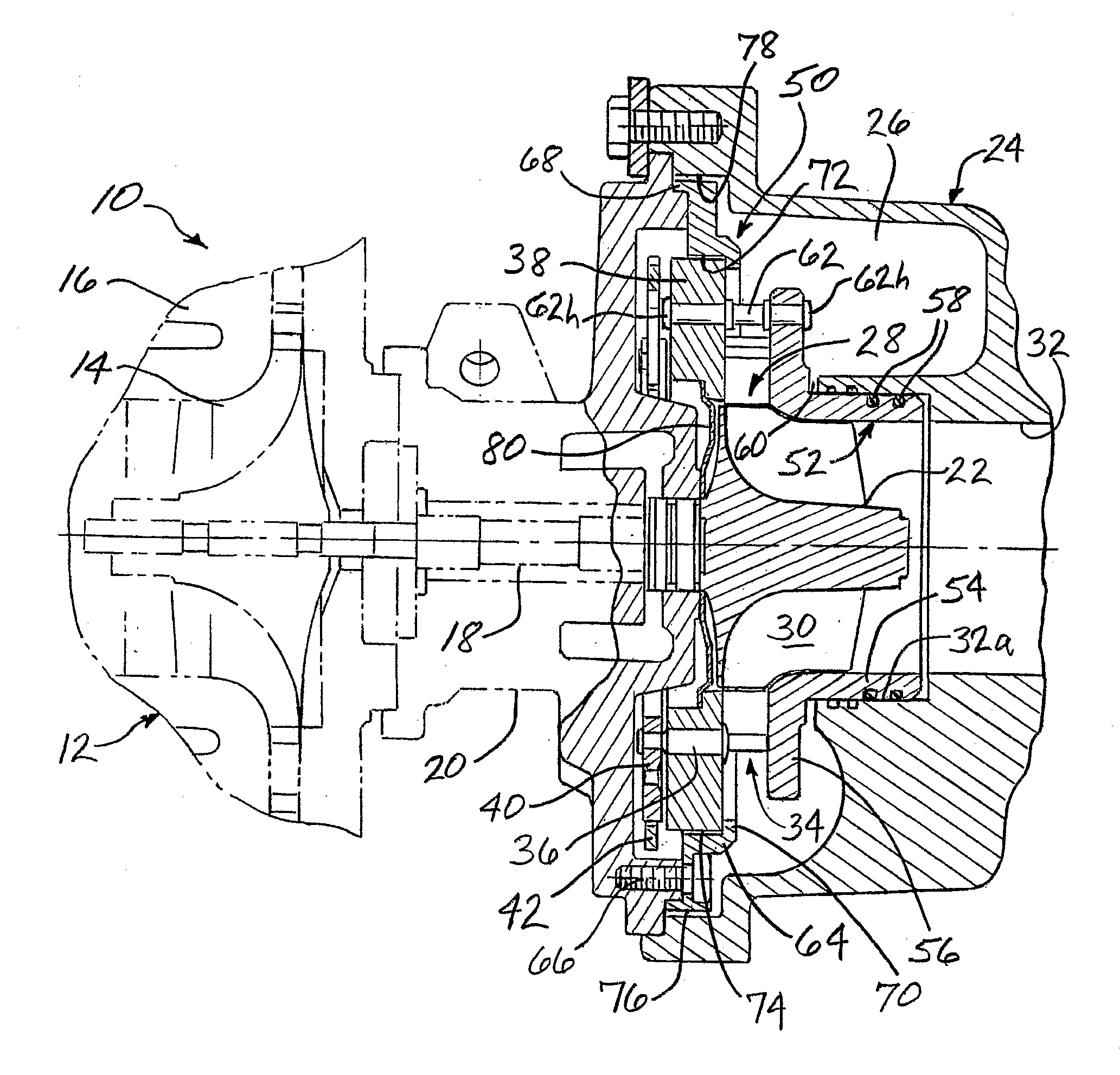 Turbocharger and Variable-Nozzle Cartridge Therefor