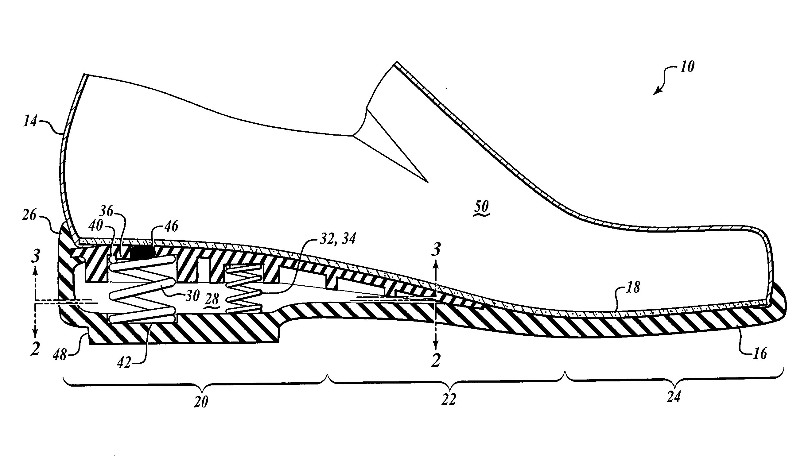 Ventilated and resilient shoe apparatus and system
