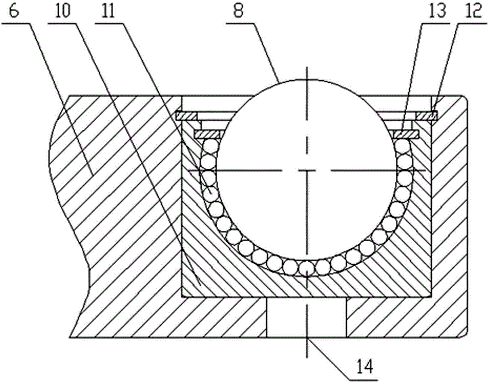 Floating mold clamping device for sand-core accompanying support plate