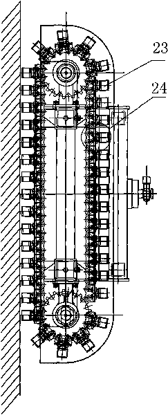 Wall-climbing robot for removing rust on wall surfaces of ships and working method thereof