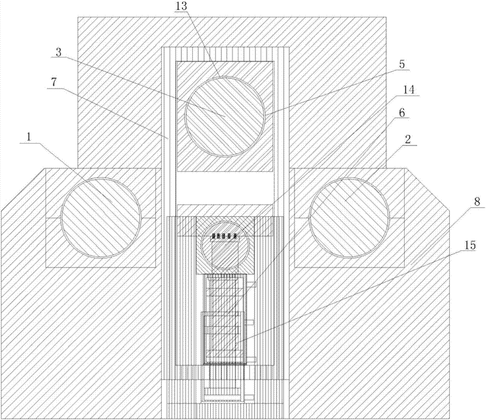 Four-shaft horizontal forming and bending machine for machining corrugated culvert pipe