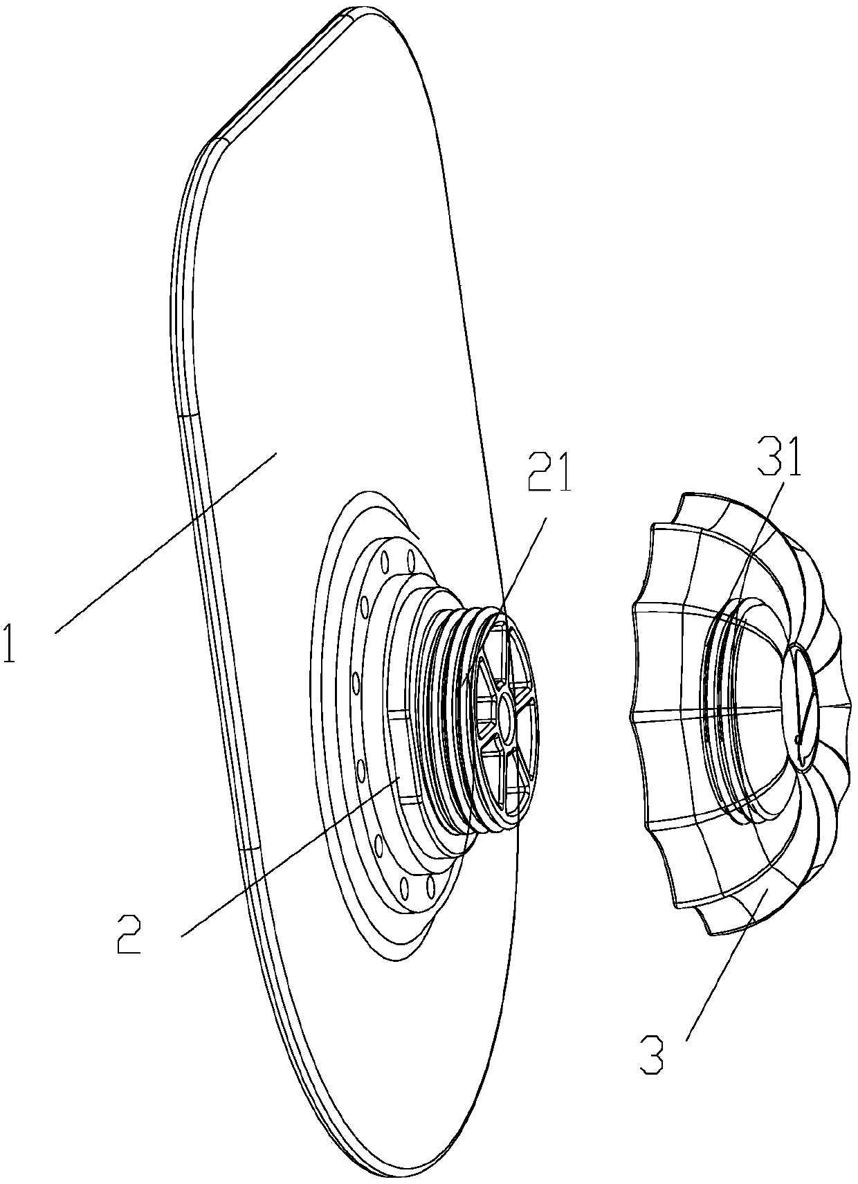 A silica gel suction cup, its preparation method and a pendant comprising a silica gel suction cup