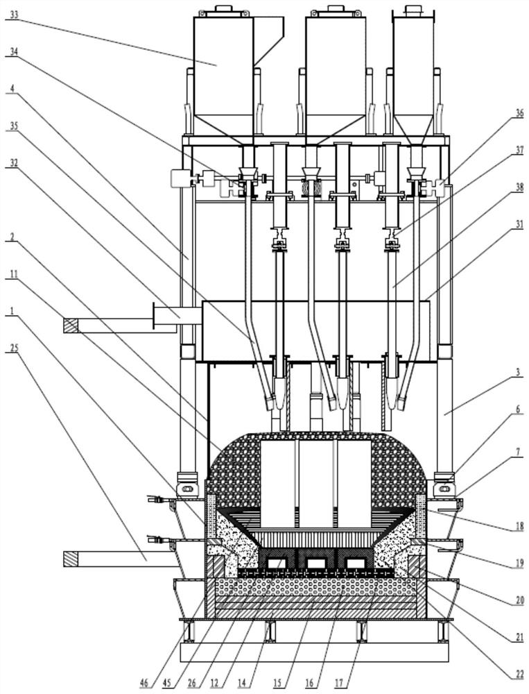 A rare earth electrolytic cell for producing rare earth and its alloys