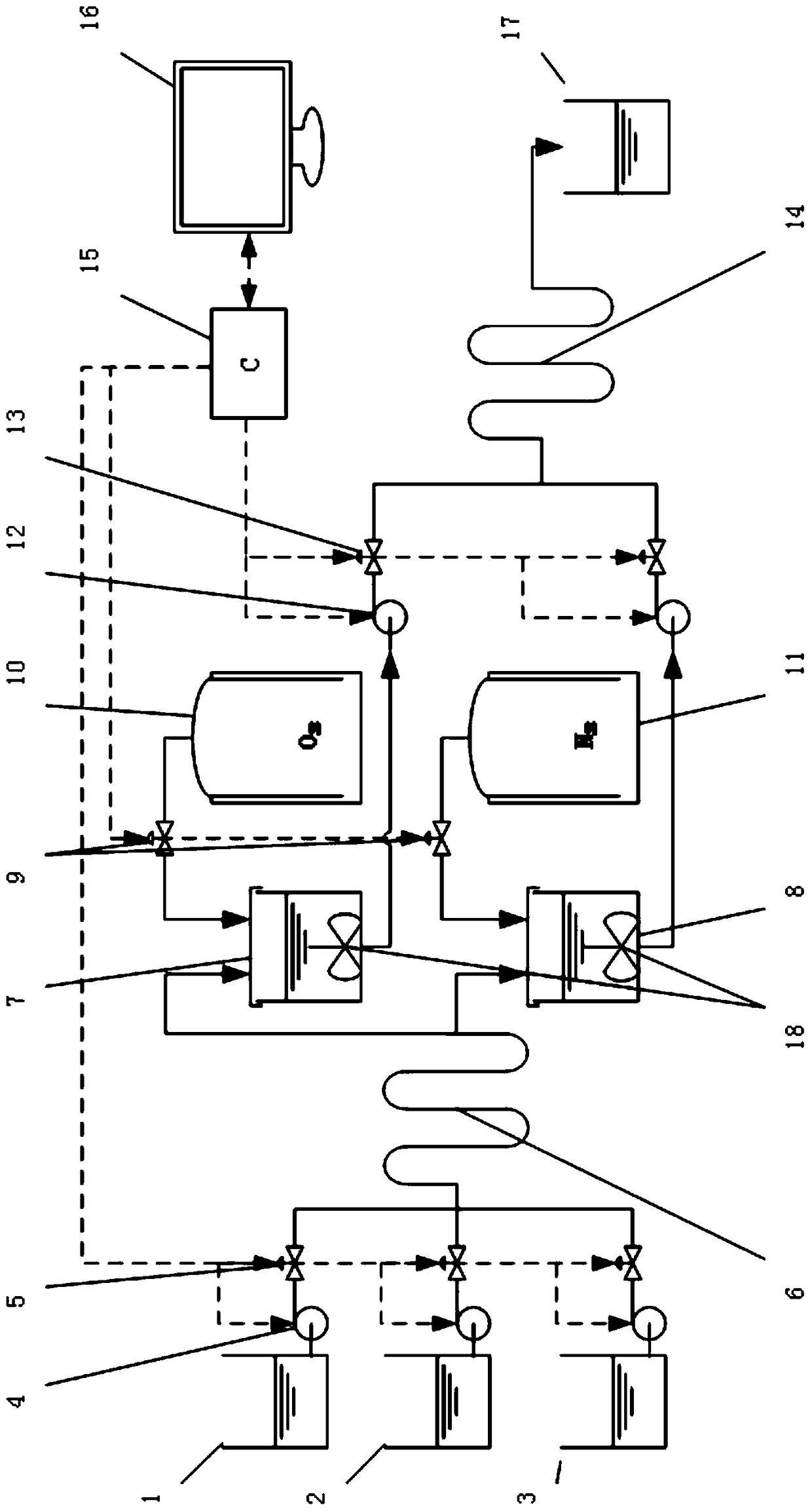 Calibration standard solution configuration device and calibration method for tissue oxygen detector