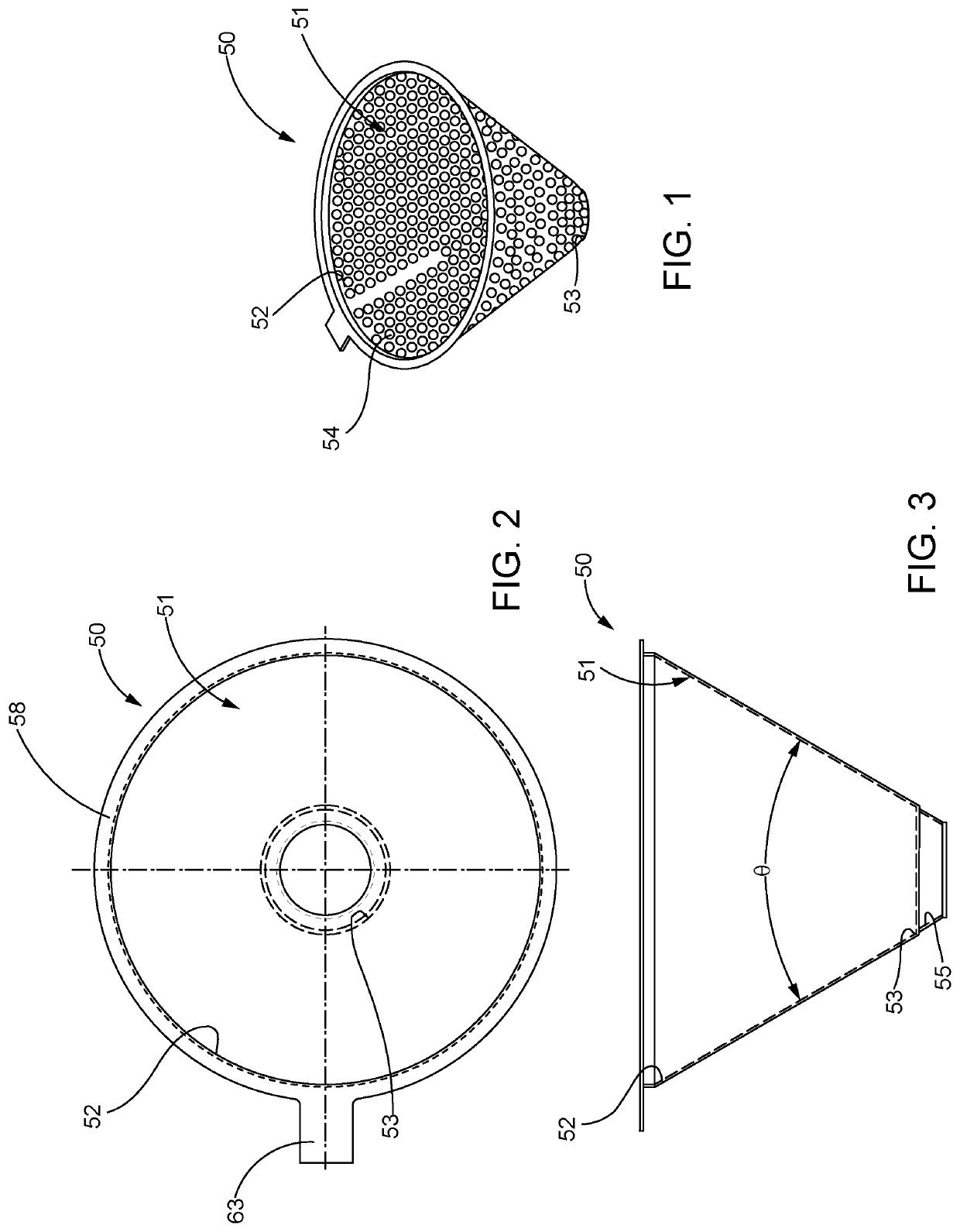 High efficiency conical mills