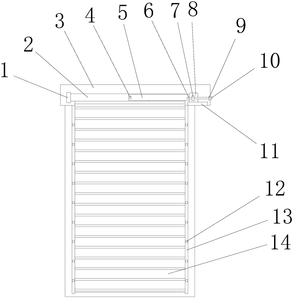 Rolling curtain apparatus for integrated window