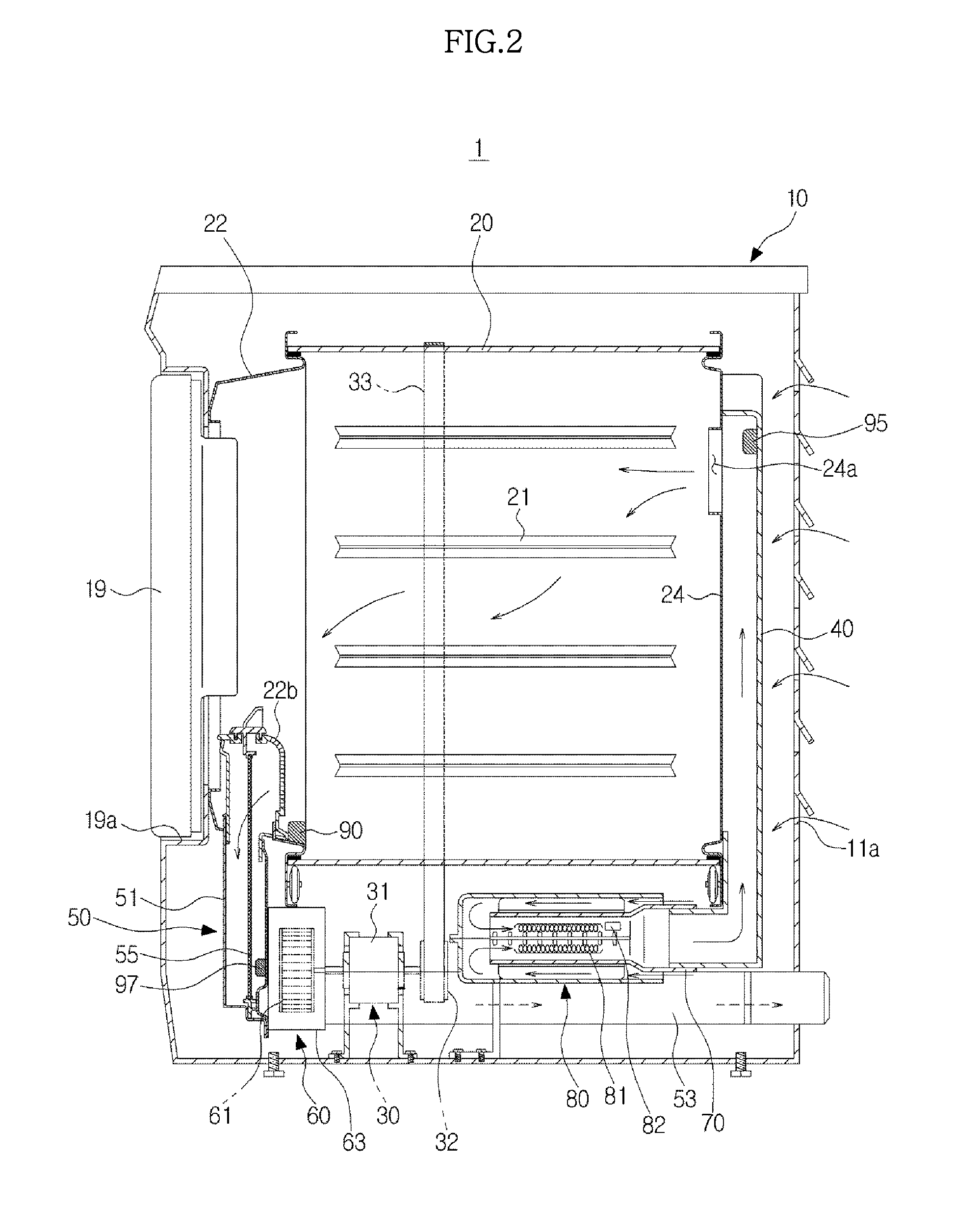 Clothing dryer and blockage detection method thereof