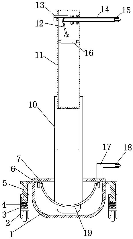 Wall verticality detecting device for building supervision