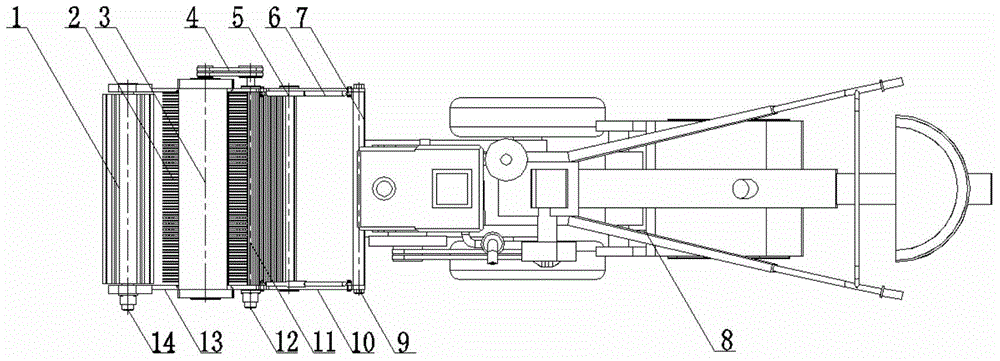 A small edamame harvester